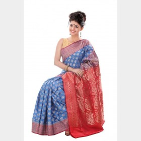 Beautiful Silk Katan Sharee from Tangail with blouse piece